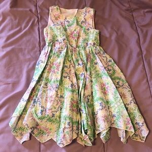 Floral Sleeveless Girls Dress